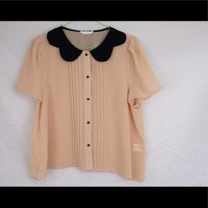 See through girly top